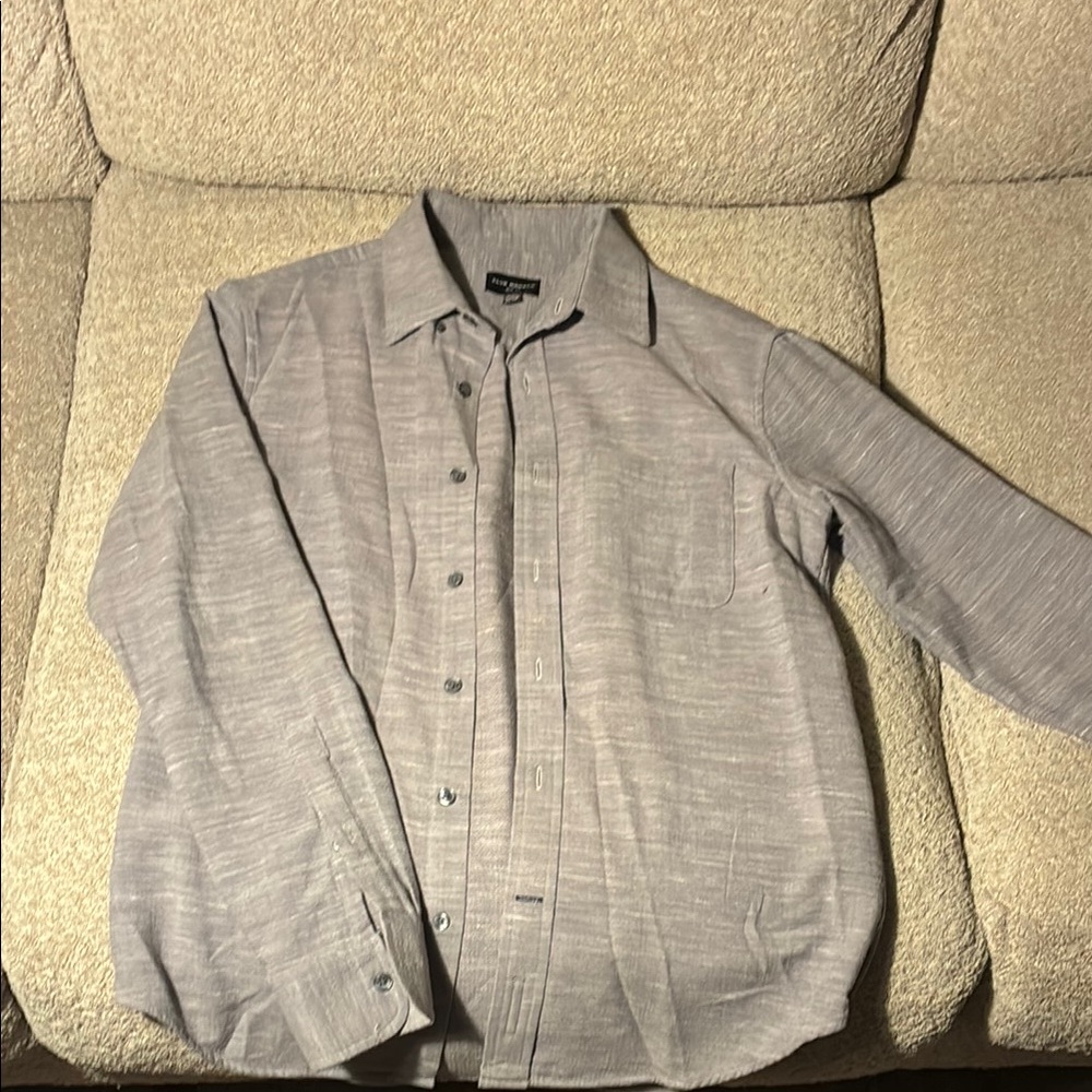 Club Monaco Gray Casual Button Down Shirt